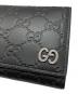 中古・古着 GUCCI (グッチ) グッチシマ/ロングウォレット ブラック：50000円