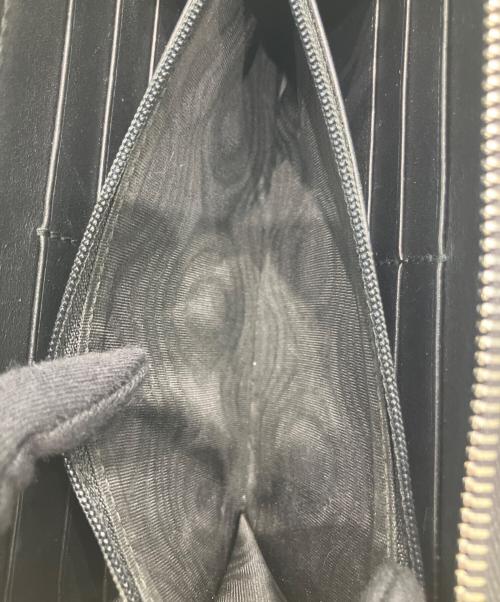 GUCCI（グッチ）GUCCI (グッチ) グッチシマ ラウンドファスナーロングウォレット ブラックの古着・服飾アイテム
