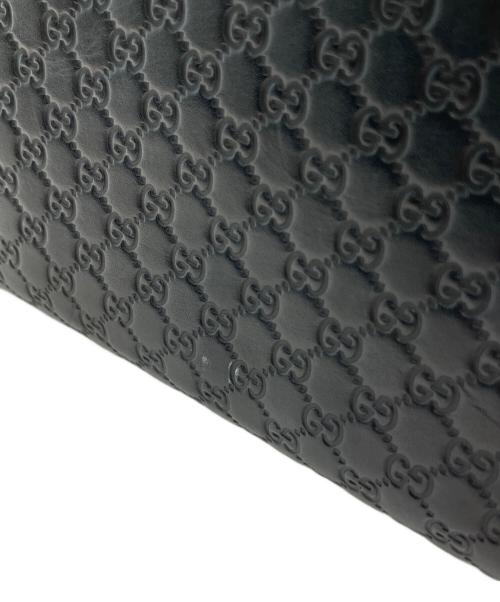 GUCCI（グッチ）GUCCI (グッチ) グッチシマ ラウンドファスナーロングウォレット ブラックの古着・服飾アイテム