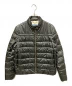PRADAプラダ）の古着「ロゴプレートダウンジャケット」｜オリーブ