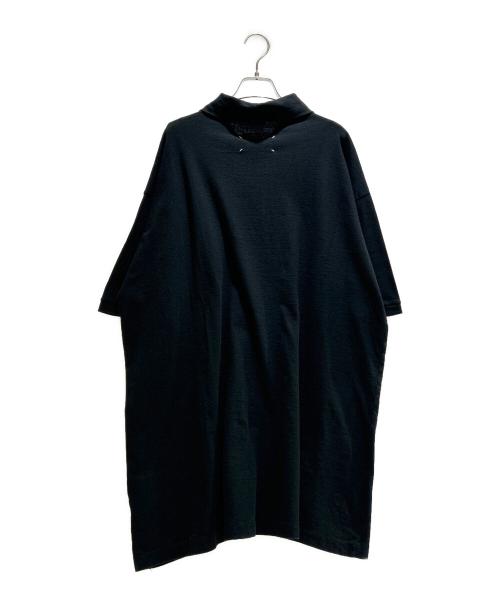 Maison Margiela（メゾンマルジェラ）Maison Margiela (メゾンマルジェラ) Oversized Polo Shirt/オーバーサイズポロシャツ/S50GL0060M20061 ブラック サイズ:XLの古着・服飾アイテム