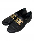 TOD'Sトッズ）の古着「チェーンストラップローファー」｜ブラック