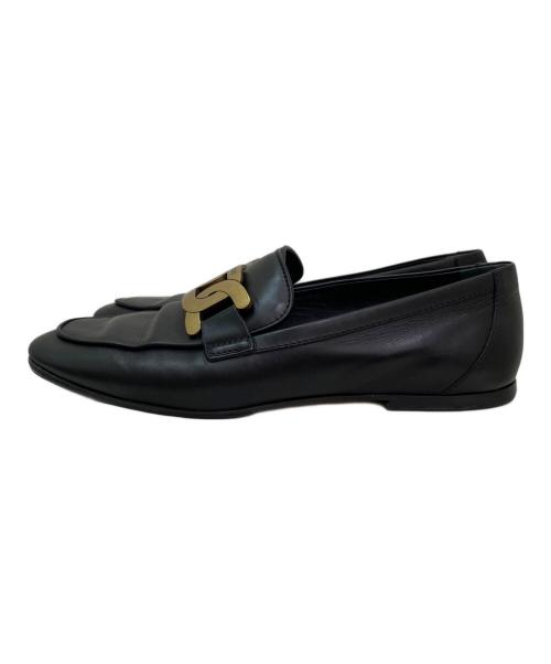 TOD'S（トッズ）TOD'S (トッズ) チェーンストラップローファー ブラック サイズ:37の古着・服飾アイテム
