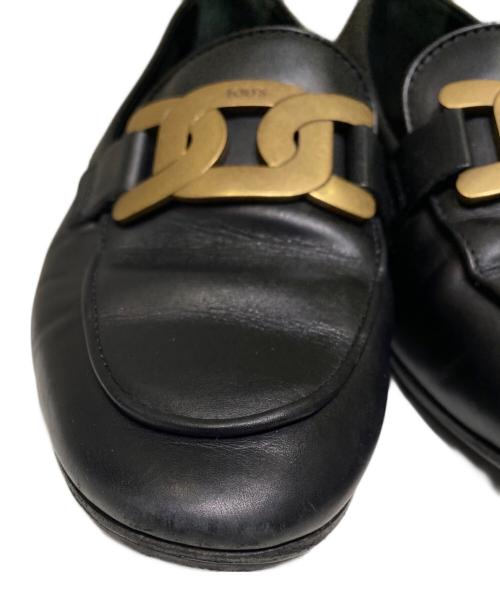 TOD'S（トッズ）TOD'S (トッズ) チェーンストラップローファー ブラック サイズ:37の古着・服飾アイテム