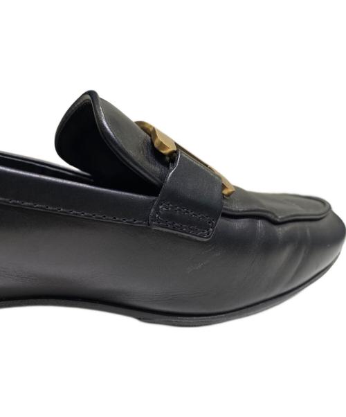 TOD'S（トッズ）TOD'S (トッズ) チェーンストラップローファー ブラック サイズ:37の古着・服飾アイテム