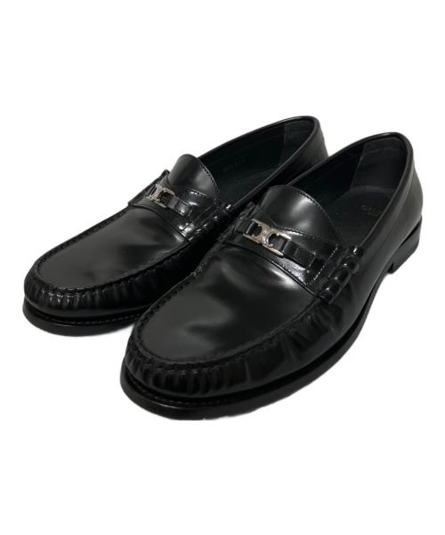 CELINE（セリーヌ）CELINE (セリーヌ) ルコ/トリオンオフローファー/革靴ルコ/トリオンオフローファー/革靴 ブラック サイズ:41の古着・服飾アイテム