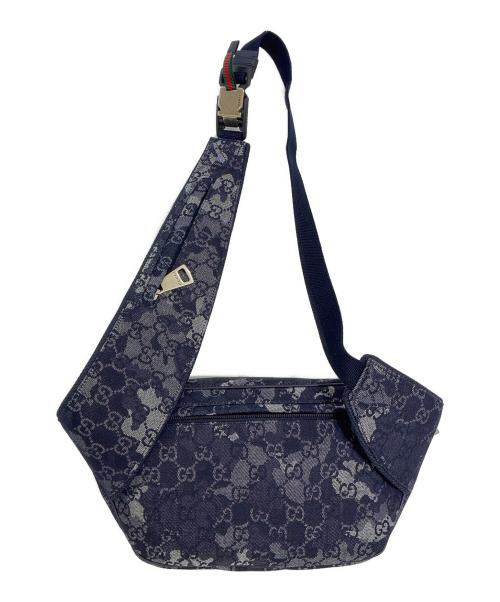 GUCCI（グッチ）GUCCI (グッチ) GGデニムベルトバッグ/GG denim large belt bag インディゴの古着・服飾アイテム