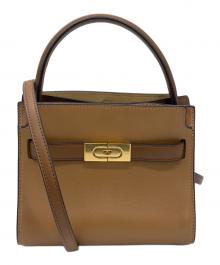 TORY BURCH（トリーバーチ）の古着「リーラジウィルプチダブルバッグ」｜ブラウン