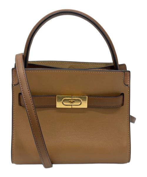 TORY BURCH（トリーバーチ）TORY BURCH (トリーバーチ) リーラジウィルプチダブルバッグ ブラウンの古着・服飾アイテム