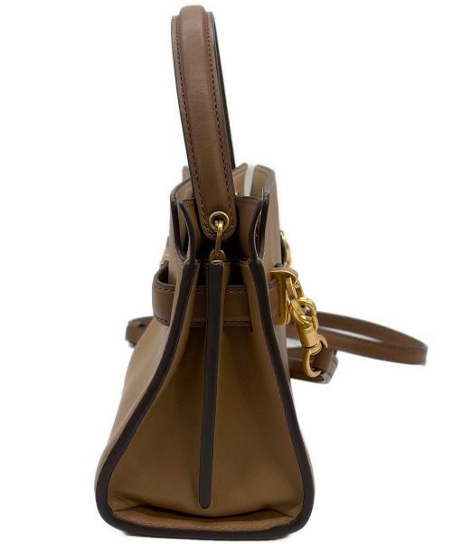 TORY BURCH（トリーバーチ）TORY BURCH (トリーバーチ) リーラジウィルプチダブルバッグ ブラウンの古着・服飾アイテム