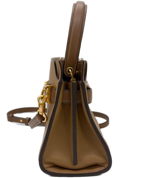 TORY BURCH（トリーバーチ）TORY BURCH (トリーバーチ) リーラジウィルプチダブルバッグ ブラウンの古着・服飾アイテム