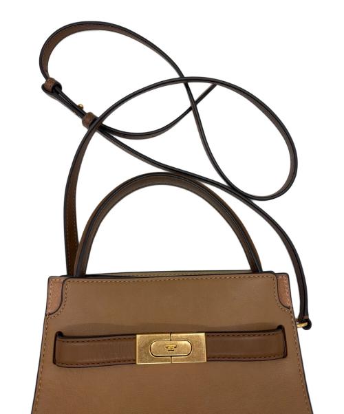 TORY BURCH（トリーバーチ）TORY BURCH (トリーバーチ) リーラジウィルプチダブルバッグ ブラウンの古着・服飾アイテム