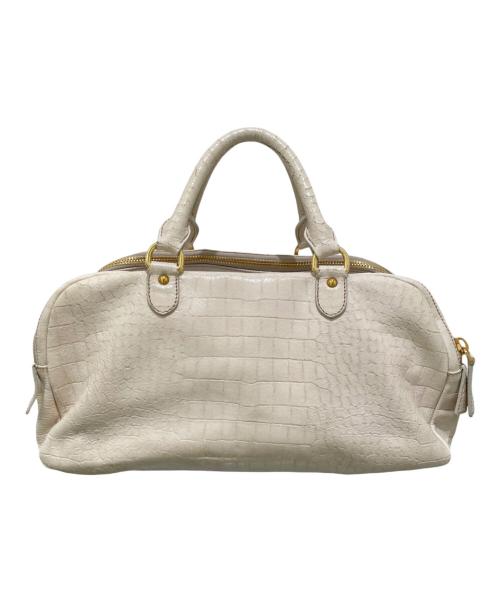 MIU MIU（ミュウミュウ）MIU MIU (ミュウミュウ) ハンドバッグ ベージュの古着・服飾アイテム