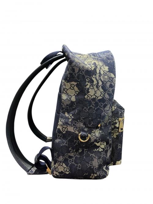 GUCCI（グッチ）GUCCI (グッチ) GGデニムラージバックパック/849008 インディゴの古着・服飾アイテム