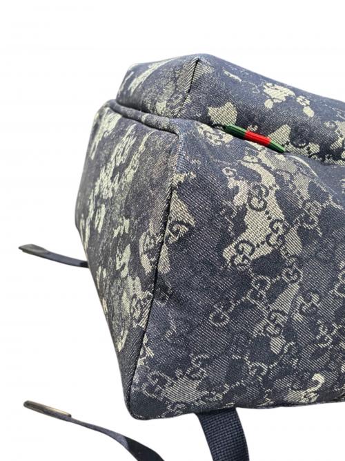 GUCCI（グッチ）GUCCI (グッチ) GGデニムラージバックパック/849008 インディゴの古着・服飾アイテム