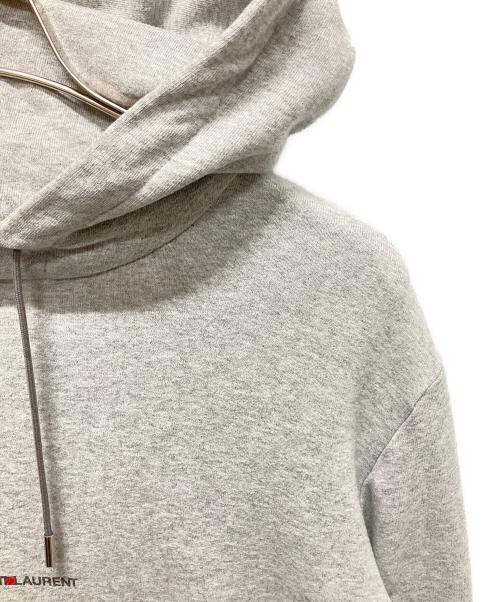 Saint Laurent Paris（サンローランパリ）Saint Laurent Paris (サンローランパリ) ロゴプルオーバーパーカー 464581 グレー サイズ:XSの古着・服飾アイテム