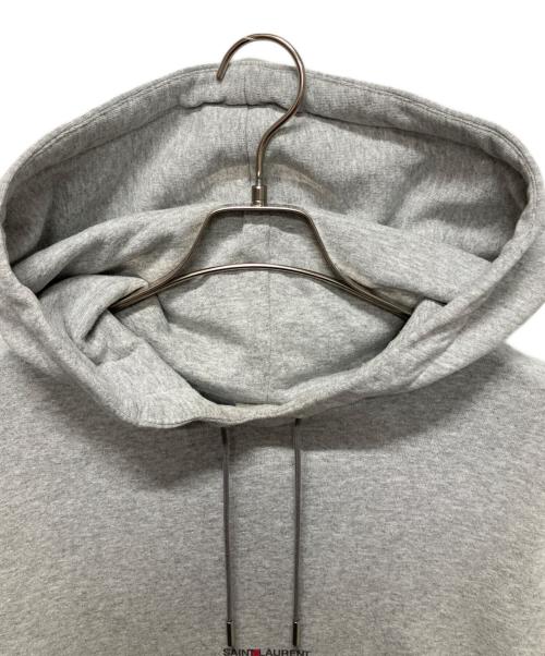 Saint Laurent Paris（サンローランパリ）Saint Laurent Paris (サンローランパリ) ロゴプルオーバーパーカー 464581 グレー サイズ:XSの古着・服飾アイテム