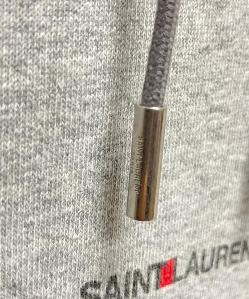 Saint Laurent Paris（サンローランパリ）Saint Laurent Paris (サンローランパリ) ロゴプルオーバーパーカー 464581 グレー サイズ:XSの古着・服飾アイテム