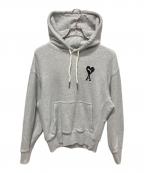 AMI PARIS×PUMAアミ パリス×プーマ）の古着「AMI PARIS × PUMA コラボ ロゴ プルオーバーパーカー」｜グレー
