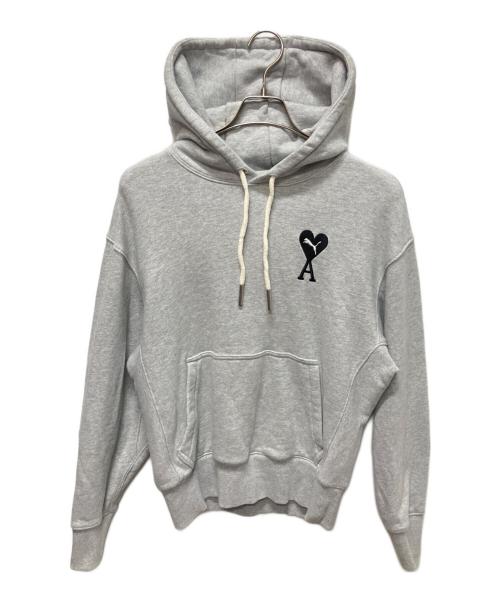 AMI PARIS（アミ パリス）AMI PARIS (アミ パリス) PUMA (プーマ) AMI PARIS × PUMA コラボ ロゴ プルオーバーパーカー グレー サイズ:Sの古着・服飾アイテム