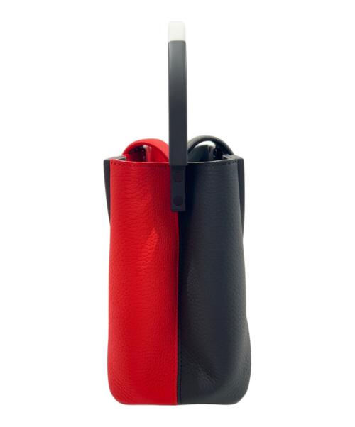 LOUIS VUITTON（ルイ ヴィトン）LOUIS VUITTON (ルイ ヴィトン) Red×Black  Artycapucines MM Bag by Daniel Buren レッド×ブラック アーティカプシーヌ MM byダニエル・ビュレン レッド サイズ:MMの古着・服飾アイテム