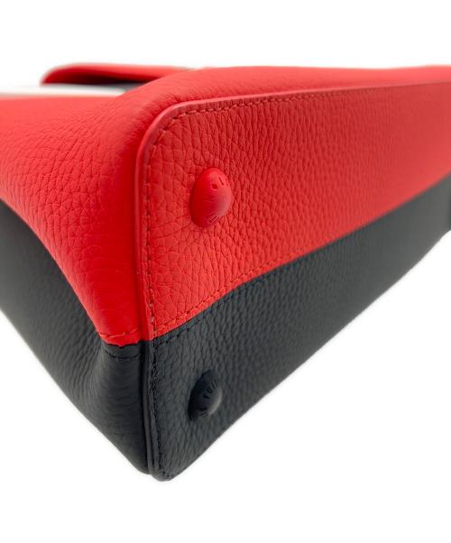 LOUIS VUITTON（ルイ ヴィトン）LOUIS VUITTON (ルイ ヴィトン) Red×Black  Artycapucines MM Bag by Daniel Buren レッド×ブラック アーティカプシーヌ MM byダニエル・ビュレン レッド サイズ:MMの古着・服飾アイテム