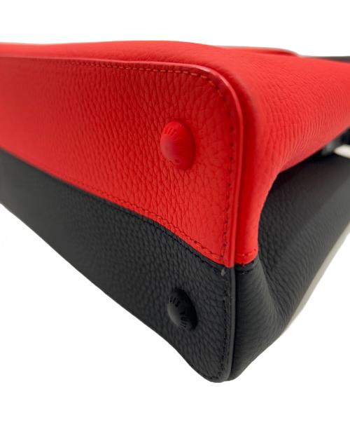LOUIS VUITTON（ルイ ヴィトン）LOUIS VUITTON (ルイ ヴィトン) Red×Black  Artycapucines MM Bag by Daniel Buren レッド×ブラック アーティカプシーヌ MM byダニエル・ビュレン レッド サイズ:MMの古着・服飾アイテム