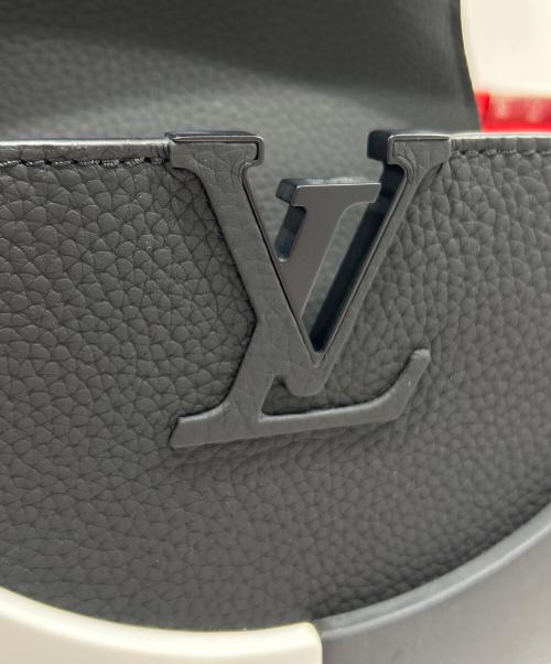 LOUIS VUITTON（ルイ ヴィトン）LOUIS VUITTON (ルイ ヴィトン) Red×Black  Artycapucines MM Bag by Daniel Buren レッド×ブラック アーティカプシーヌ MM byダニエル・ビュレン レッド サイズ:MMの古着・服飾アイテム