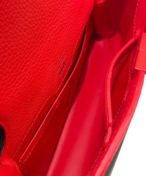 LOUIS VUITTON（ルイ ヴィトン）LOUIS VUITTON (ルイ ヴィトン) Red×Black  Artycapucines MM Bag by Daniel Buren レッド×ブラック アーティカプシーヌ MM byダニエル・ビュレン レッド サイズ:MMの古着・服飾アイテム