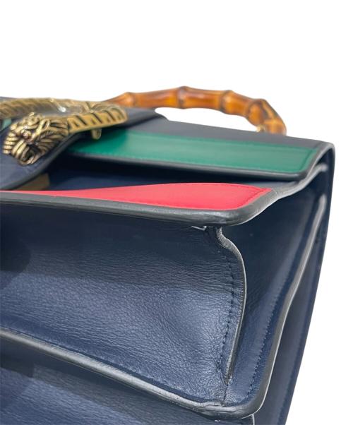 GUCCI（グッチ）GUCCI (グッチ) ディオニュソス /2WAYショルダーバッグ ネイビーの古着・服飾アイテム