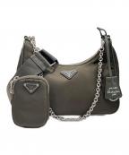 PRADAプラダ）の古着「Re-Edition 2005 2WAYショルダーバッグ」｜オリーブ