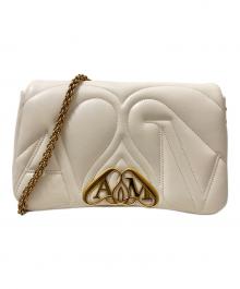ALEXANDER McQUEEN（アレキサンダーマックイーン）の古着「チェーンショルダーバッグ」｜ホワイト