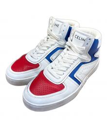 CELINE（セリーヌ）の古着「ZTRAINER レースアップハイカットスニーカー」｜ホワイト