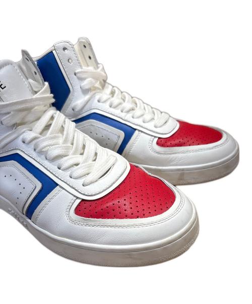 CELINE（セリーヌ）CELINE (セリーヌ) ZTRAINER レースアップハイカットスニーカー ホワイト サイズ:38の古着・服飾アイテム