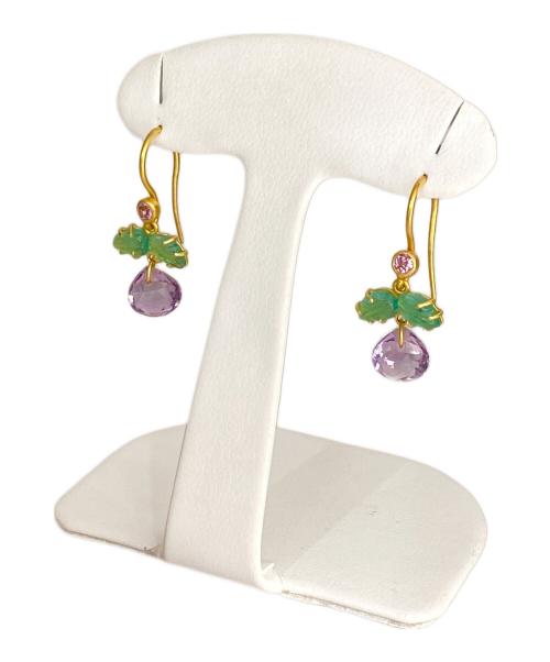 Marie-Helene de Taillac（マリーエレーヌドゥタイヤック）Marie-Helene de Taillac (マリーエレーヌドゥタイヤック) ストーン付ピアスの古着・服飾アイテム