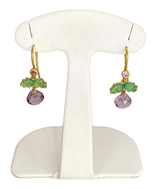 Marie-Helene de Taillac（マリーエレーヌドゥタイヤック）Marie-Helene de Taillac (マリーエレーヌドゥタイヤック) ストーン付ピアスの古着・服飾アイテム