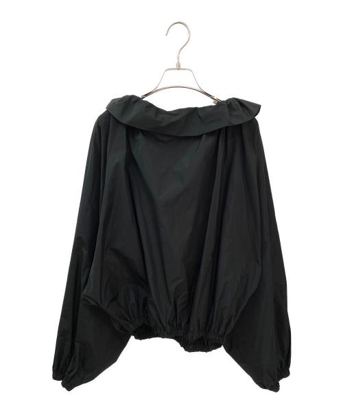 patou（パトゥ）patou (パトゥ) La Patou Blouse リサイクルファイユ ブラック サイズ:36の古着・服飾アイテム