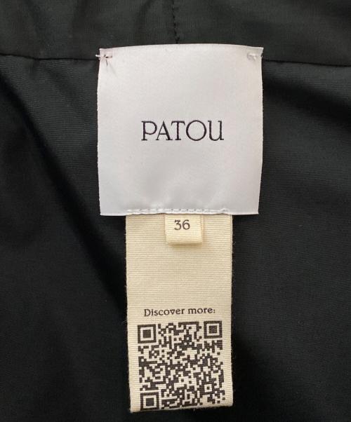 patou（パトゥ）patou (パトゥ) La Patou Blouse リサイクルファイユ ブラック サイズ:36の古着・服飾アイテム