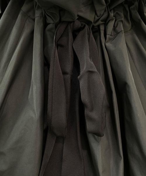patou（パトゥ）patou (パトゥ) La Patou Blouse リサイクルファイユ ブラック サイズ:36の古着・服飾アイテム