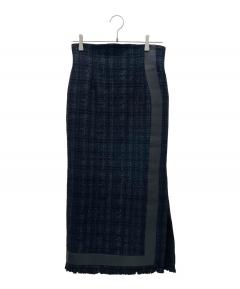 中古・古着通販】ENFOLD (エンフォルド) CIRCLE COCOON SKIRT ブラック