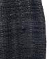 中古・古着 Mame Kurogouchi (マメクロゴウチ) Cracted Tweed Skirt ツイード スリット ロングスカート ブラック サイズ:2：30000円