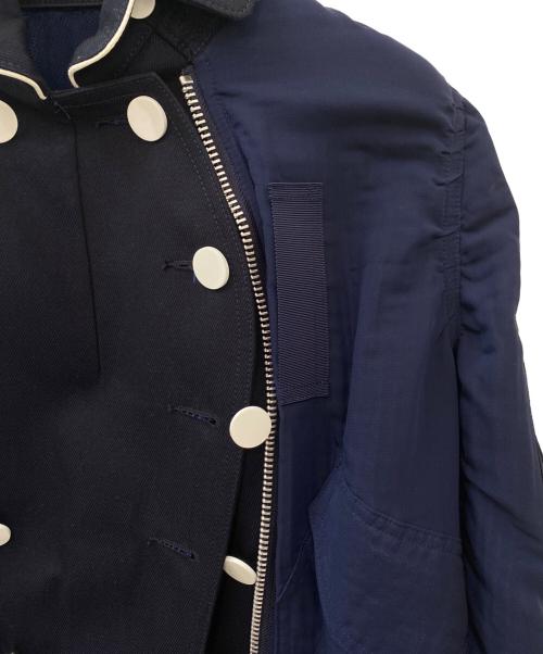 sacai（サカイ）sacai (サカイ) デザインジャケット ネイビー サイズ:1の古着・服飾アイテム