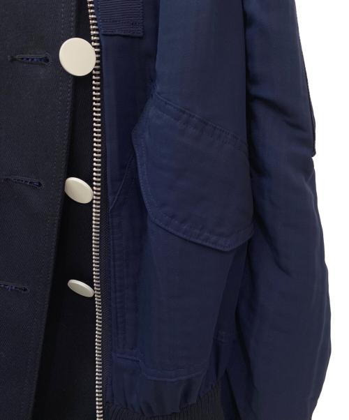 sacai（サカイ）sacai (サカイ) デザインジャケット ネイビー サイズ:1の古着・服飾アイテム