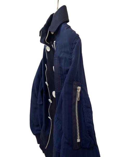 sacai（サカイ）sacai (サカイ) デザインジャケット ネイビー サイズ:1の古着・服飾アイテム