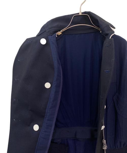 sacai（サカイ）sacai (サカイ) デザインジャケット ネイビー サイズ:1の古着・服飾アイテム