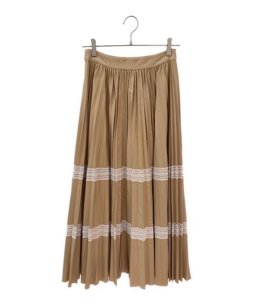 Huishan Zhang（フーシャン ツァン）Huishan Zhang (フーシャン ツァン) プリーツスカート ベージュ サイズ:ーの古着・服飾アイテム