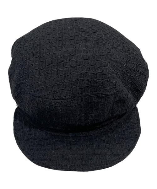 CHANEL（シャネル）CHANEL (シャネル) ココマーク ツイードキャスケット ブラック サイズ:Mの古着・服飾アイテム