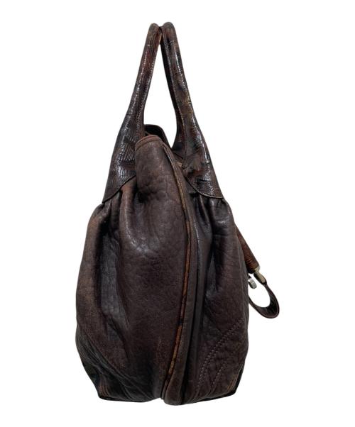 FENDI（フェンディ）FENDI (フェンディ) ズッカ柄 スパイ ハンドバッグ ブラウンの古着・服飾アイテム