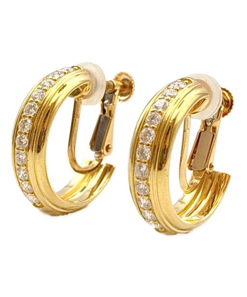 PIAGET（ピアジェ）PIAGET (ピアジェ) Possession Diamond Hoop Earrings ポセション ダイヤモンドフープイヤリングイヤリングの古着・服飾アイテム