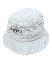 SUPREME（シュプリーム）の古着「Terry Pattern Crusher 23SS バケットハット」｜ライトグレー